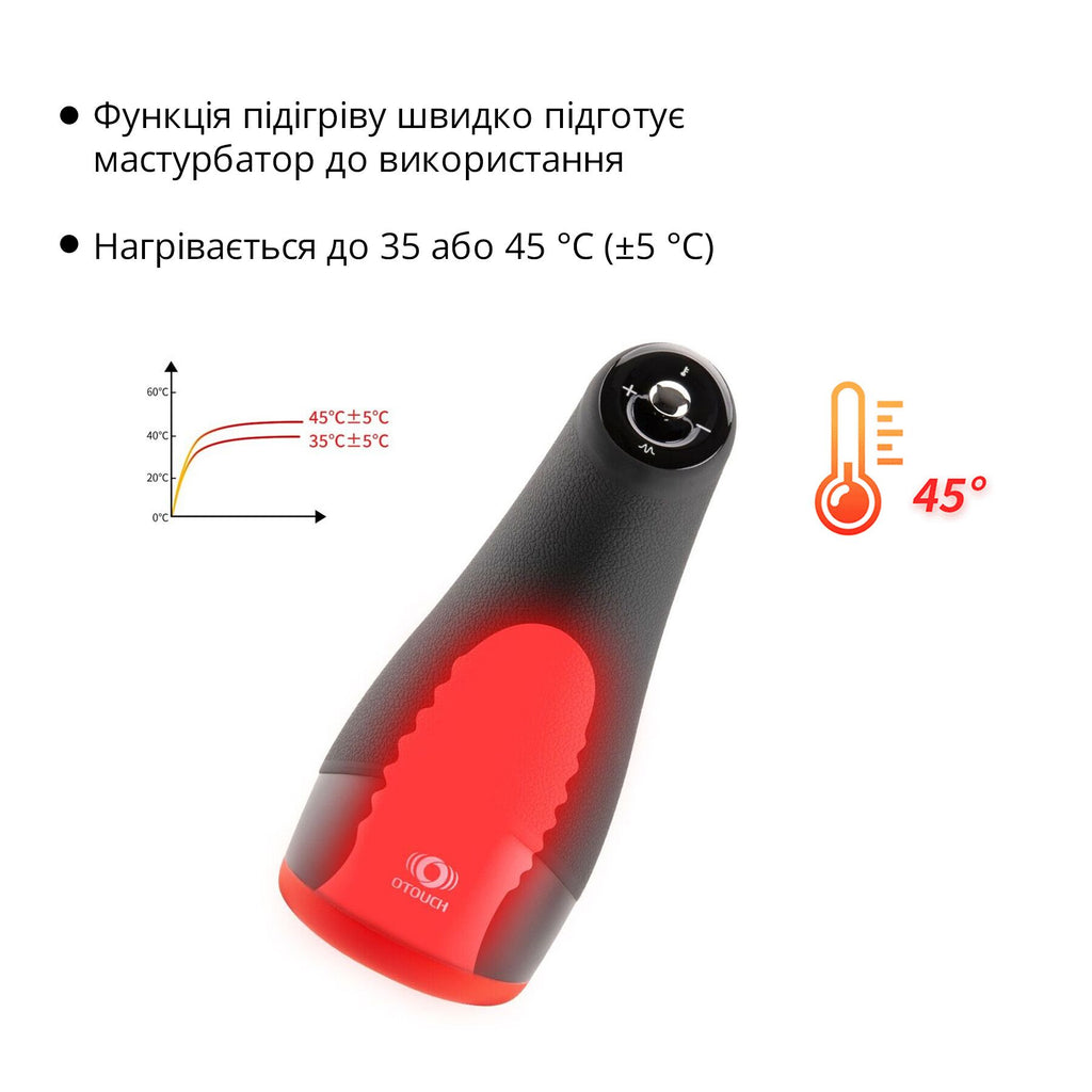 Otouch (Китай) Преміальний мастурбатор Otouch CHIVEN 3, 6 режимів, 3 рівні інтенсивності, підігрів, джойстик