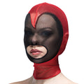 Feral Feelings (Україна) Маска серце сітка з відкритим ротом Feral Feelings - Hearts Mask Red/Black