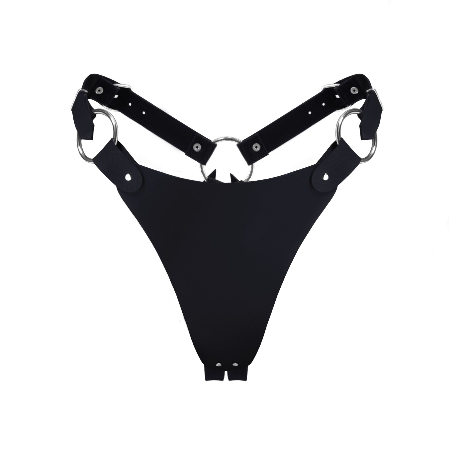 Feral Feelings (Україна) Трусики з натуральної шкіри Feral Feelings - String Bikini Black