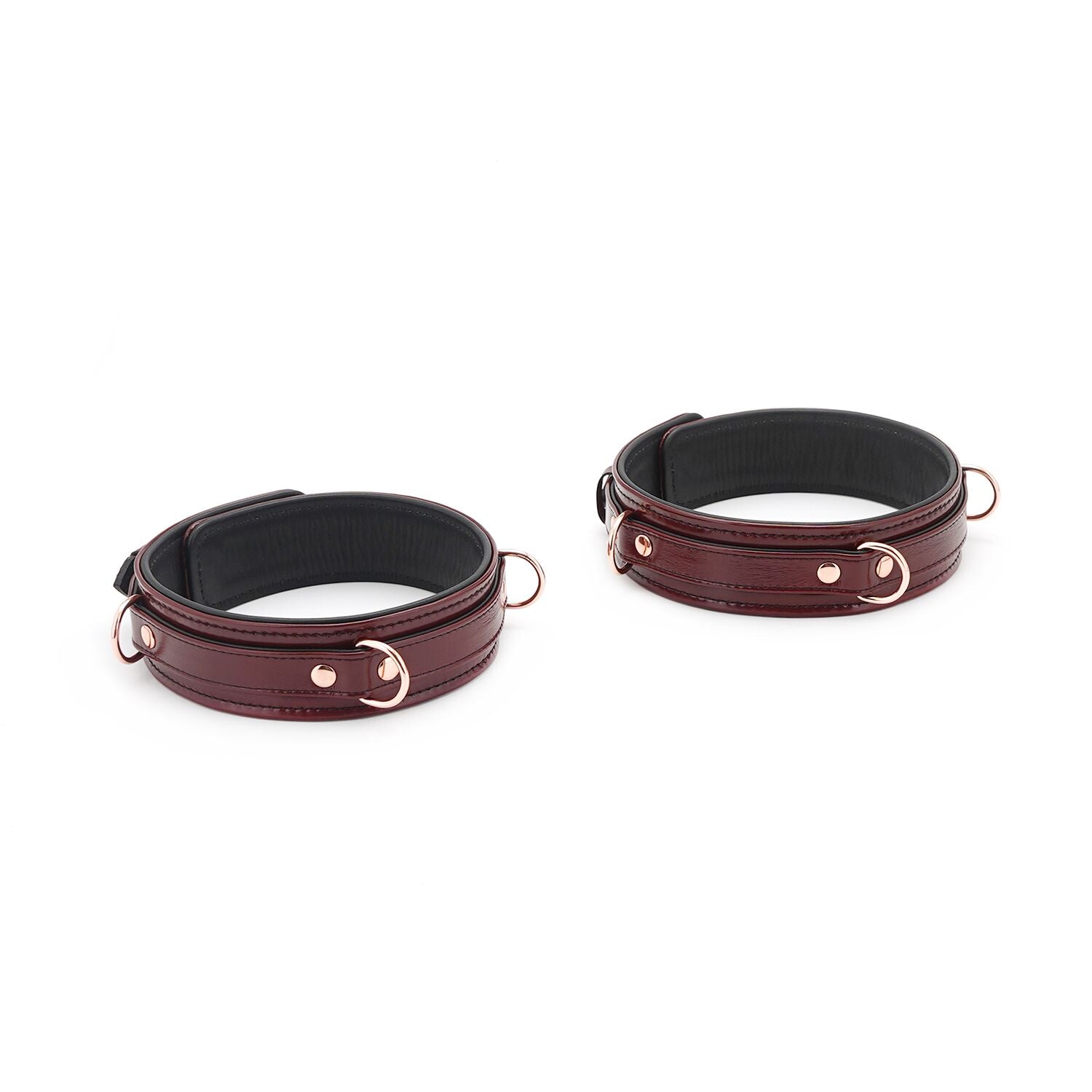Liebe Seele (Японія) Фіксатори для стегон Liebe Seele Wine Red Thigh Cuffs S Size, натуральна  шкіра