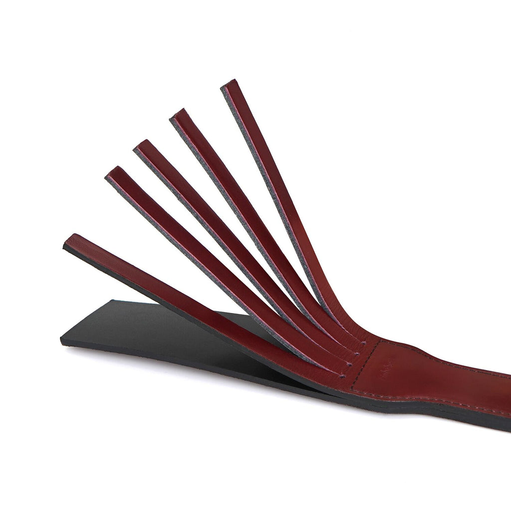 Liebe Seele (Японія) Двосторонній паддл Liebe Seele Wine Red Spanking Paddle, натуральна шкіра