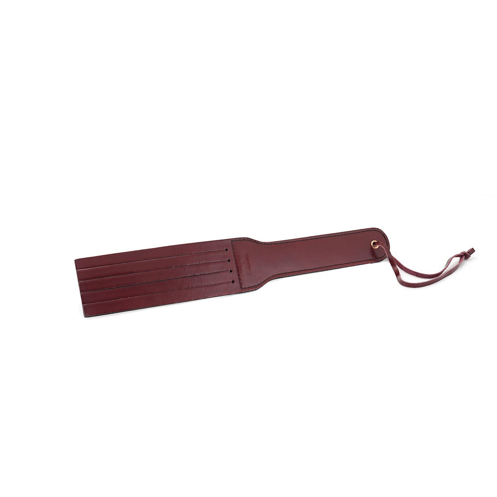 Liebe Seele (Японія) Двосторонній паддл Liebe Seele Wine Red Spanking Paddle, натуральна шкіра