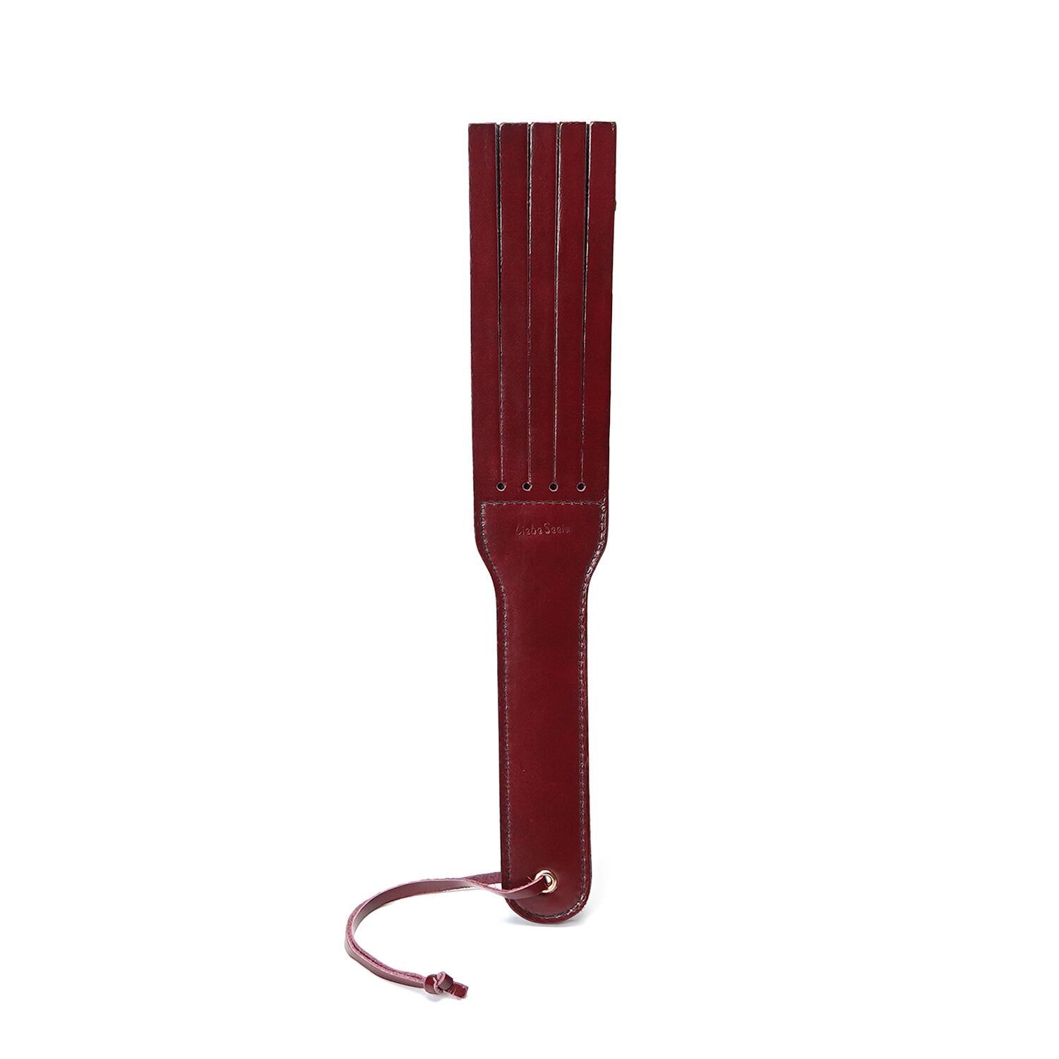 Liebe Seele (Японія) Двосторонній паддл Liebe Seele Wine Red Spanking Paddle, натуральна шкіра