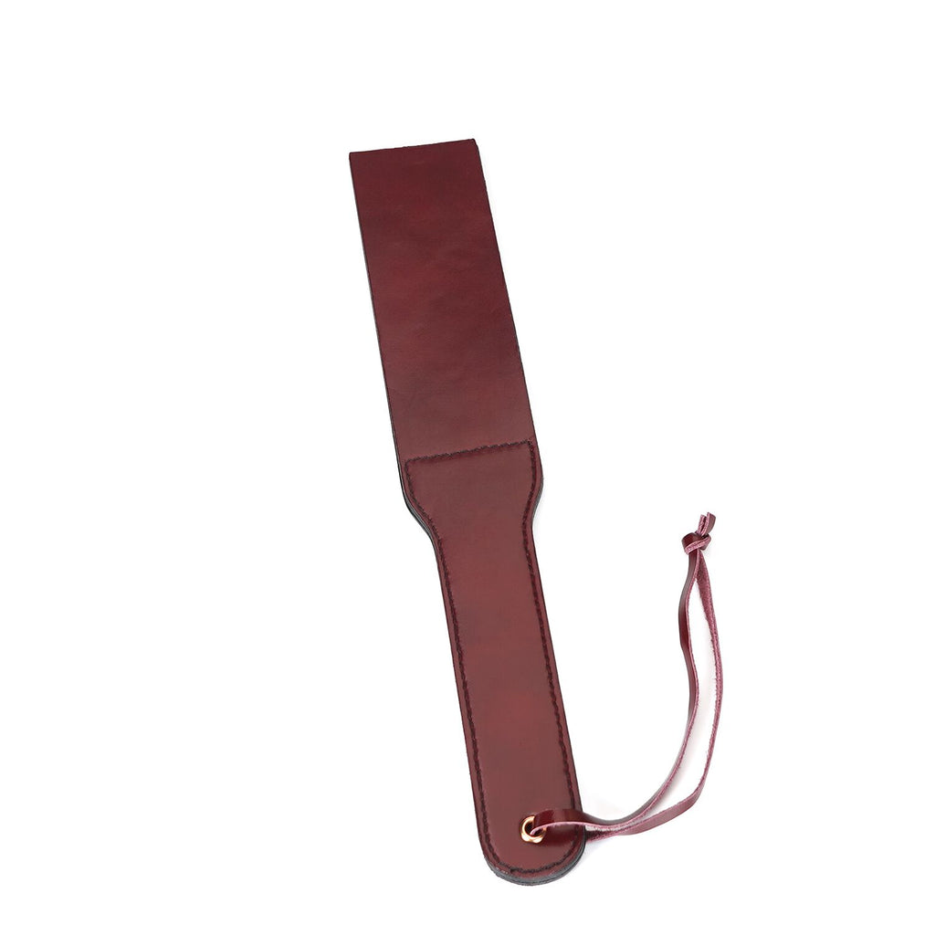 Liebe Seele (Японія) Двосторонній паддл Liebe Seele Wine Red Spanking Paddle, натуральна шкіра