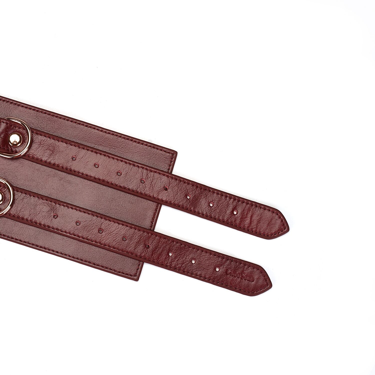 Liebe Seele (Японія) Шкіряний пояс для бондажу Liebe Seele Wine Red Waist Cuff, S Size