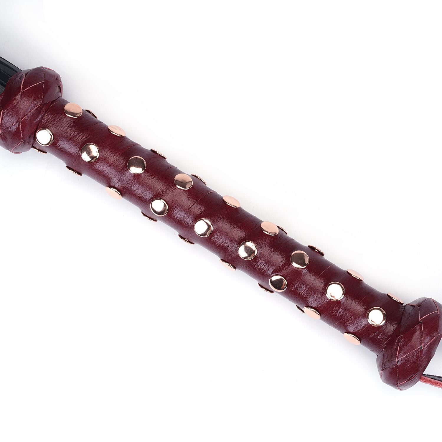 Liebe Seele (Японія) Флогер Liebe Seele Wine Red Studded Flogger, натуральна шкіра