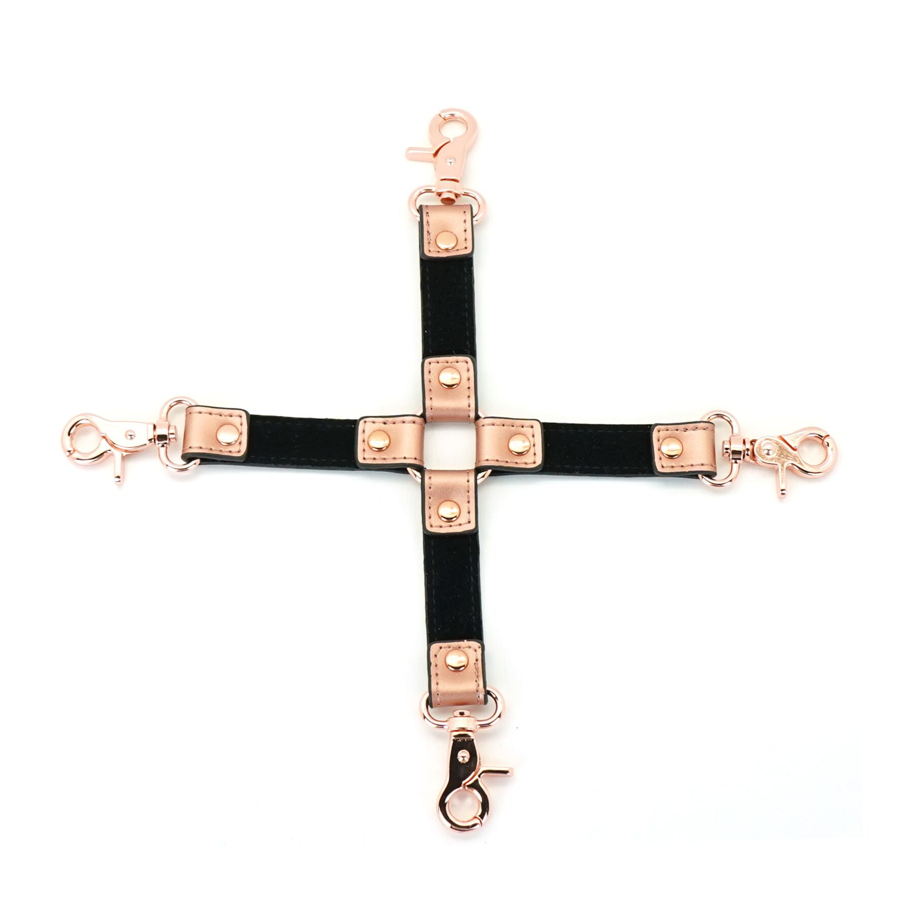 Хрестовина для фіксації Liebe Seele Rose Gold Memory Hog Tie, натуральна шкіра, рожеве золото
