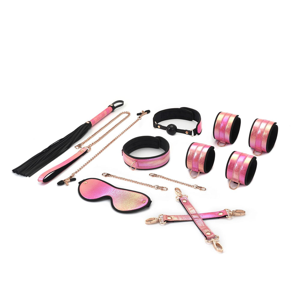 Liebe Seele (Японія) БДСМ-набір Liebe Seele Vivid Sakura 8 Pieces Set, 8 аксесуарів, екошкіра на оксамитовій основі