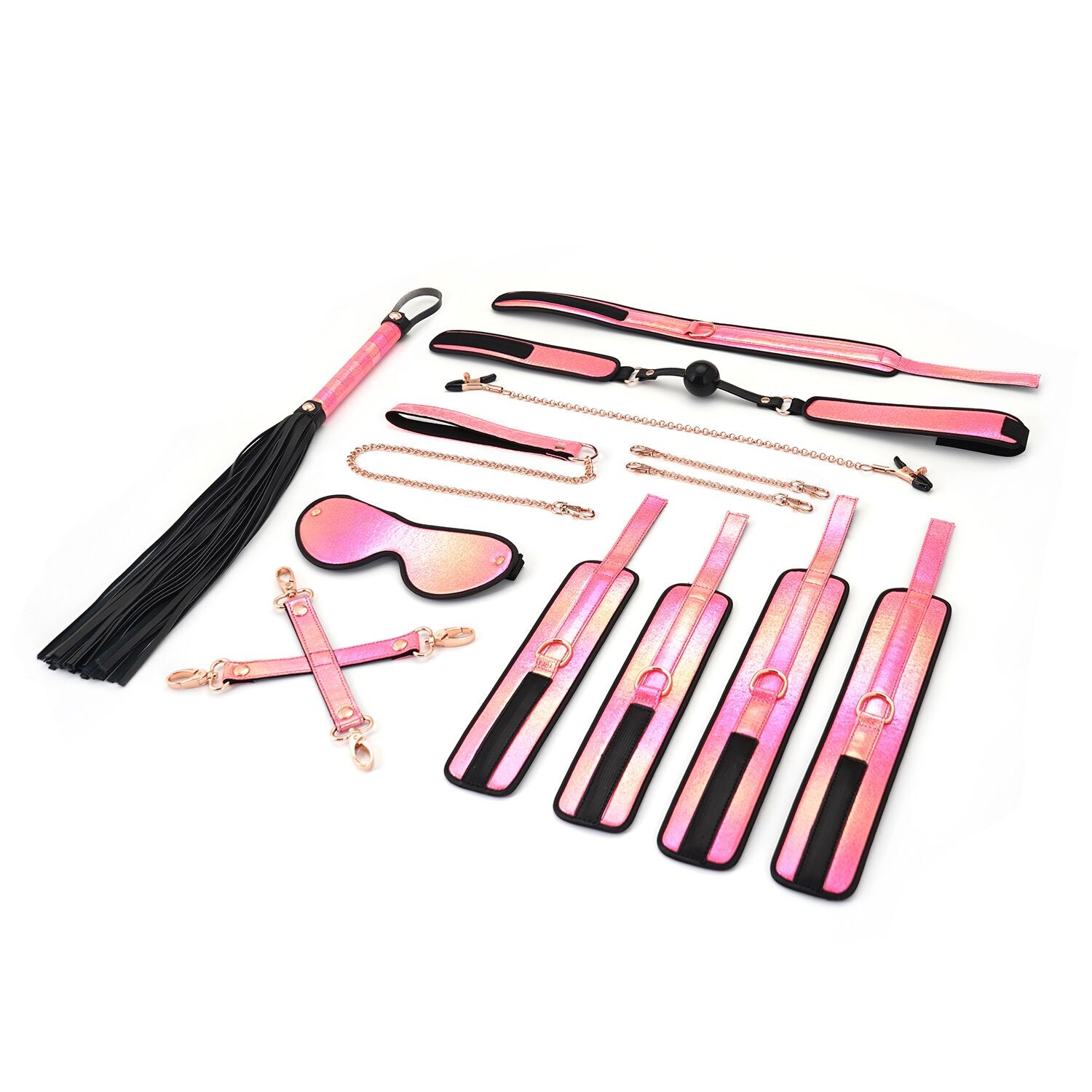 Liebe Seele (Японія) БДСМ-набір Liebe Seele Vivid Sakura 8 Pieces Set, 8 аксесуарів, екошкіра на оксамитовій основі