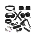 Liebe Seele (Японія) Набір Liebe Seele Black Lace and Neoprene 11pcs Bondage Kit, анальна пробка з кристалом, віброкуля