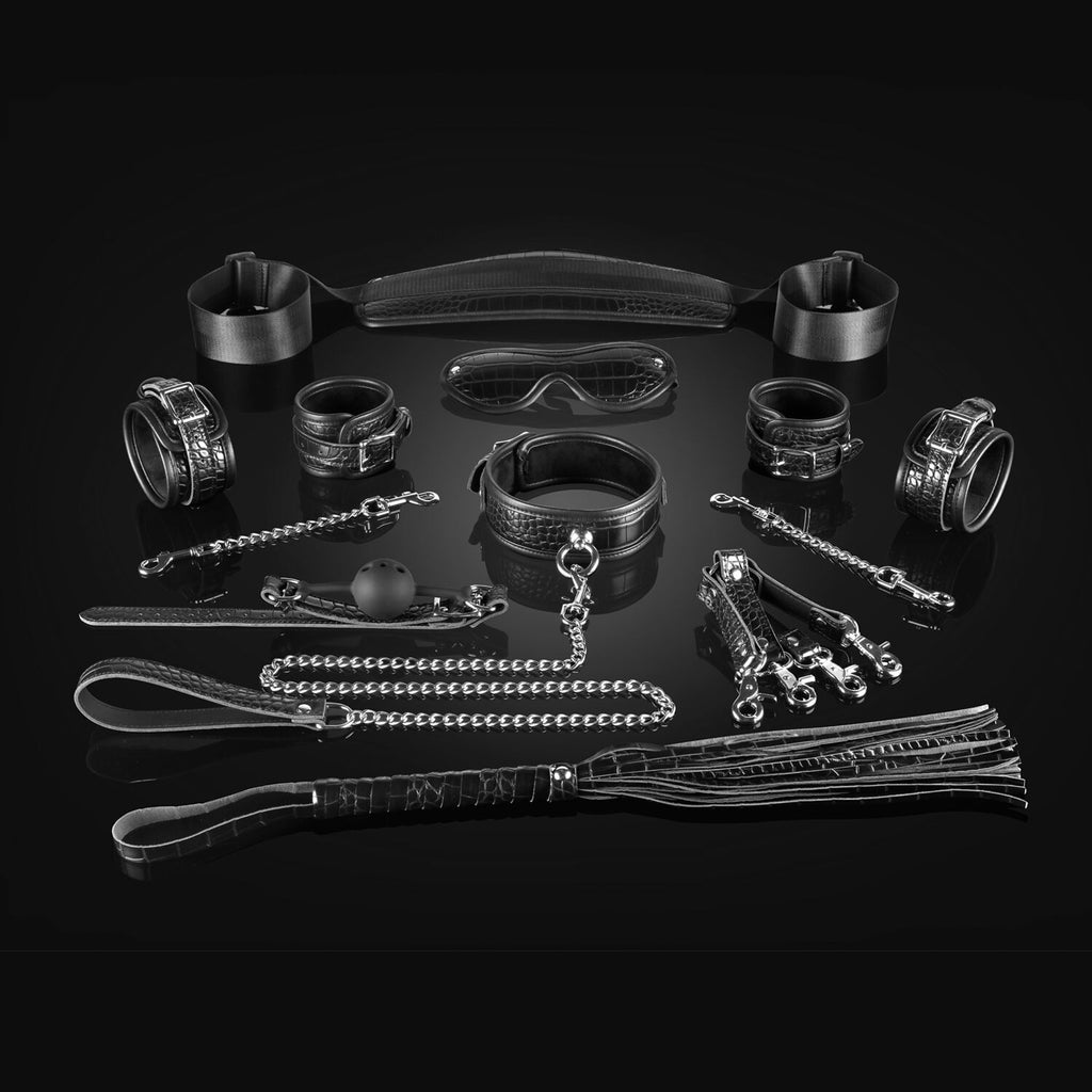 Liebe Seele (Японія) Набір Liebe Seele Temptation Bondage 8pcs Kit, фіксатори, нашийник з повідцем, кляп, флогер, маска