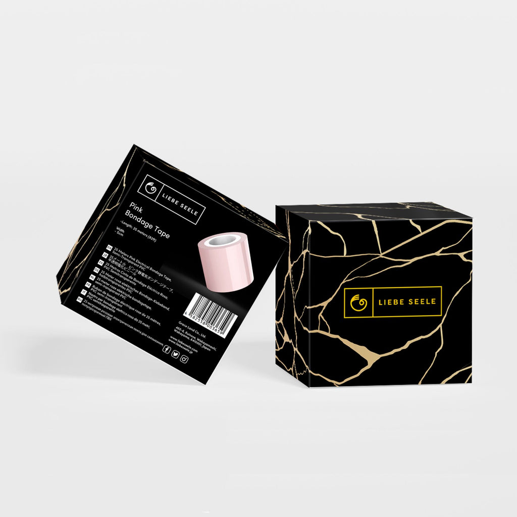 Liebe Seele (Японія) Скотч для бондажу Liebe Seele Bondage Tape Pink 25 м, не липне до шкіри та волосся, без слідів