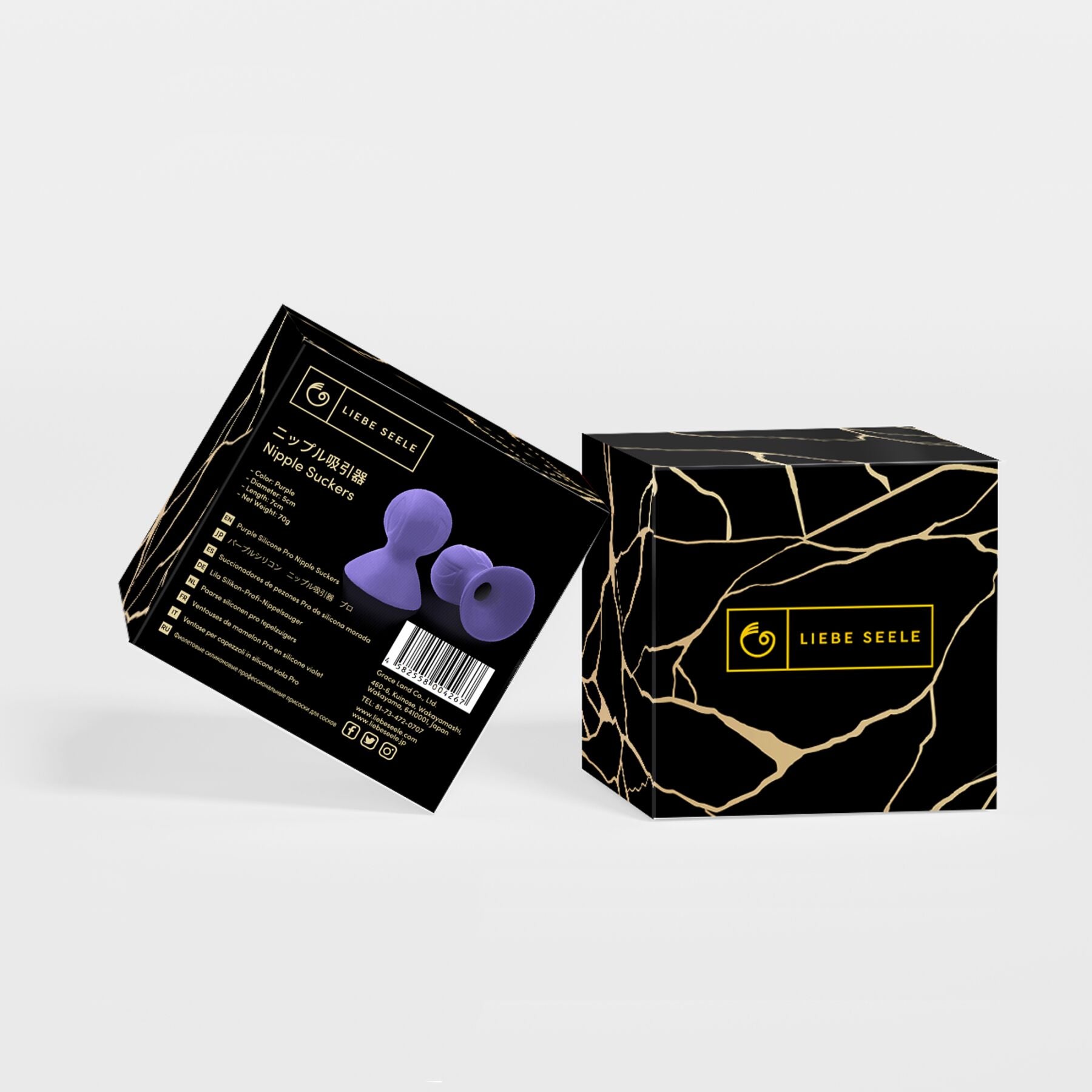 Liebe Seele (Японія) Присоски для сосків Liebe Seele Nipple Suckers Purple, силікон
