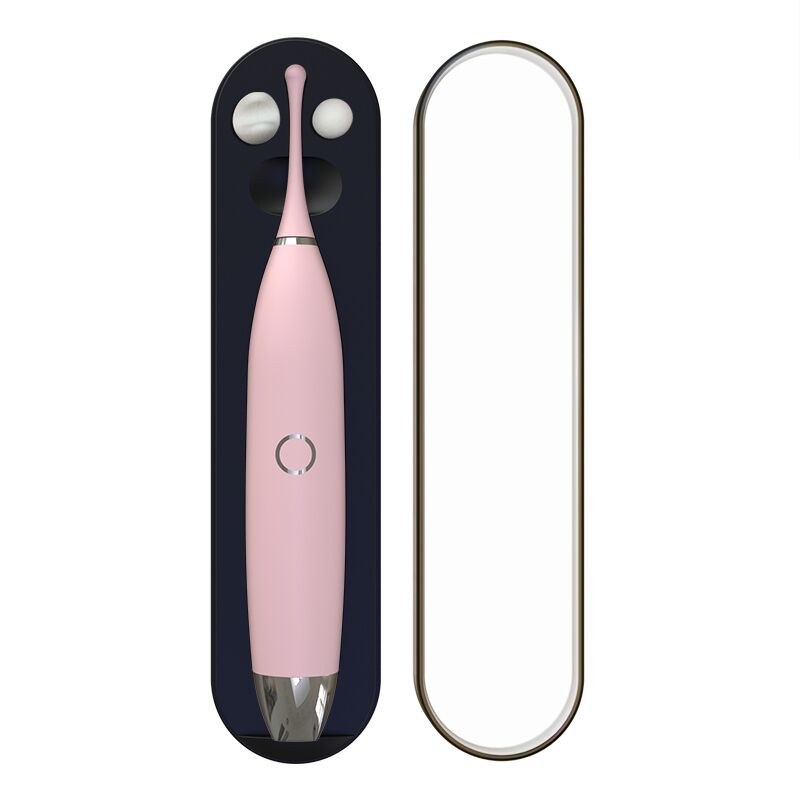 Кліторальний вібратор KISTOY C-King Pink, з двома дод. насадками, потужна приціл