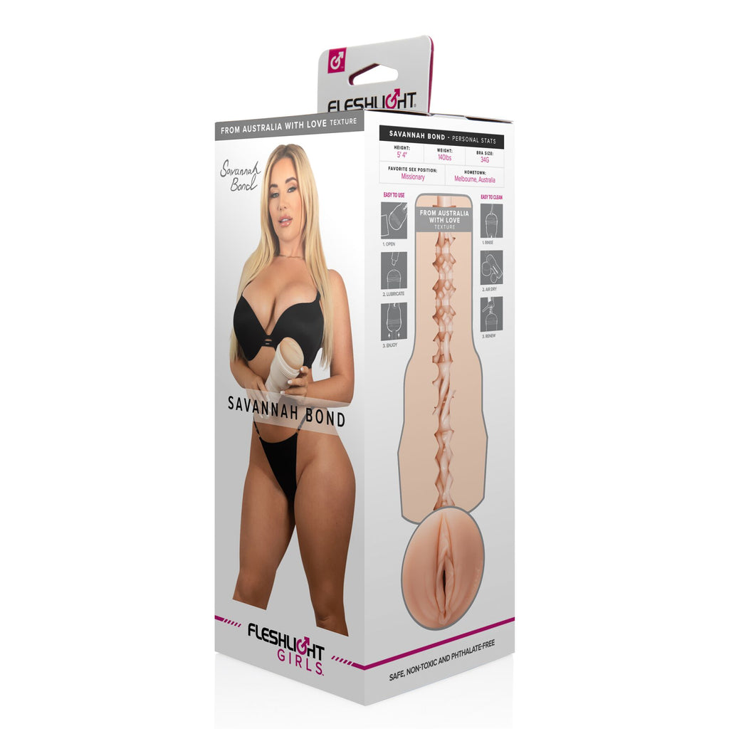 Fleshlight (США) Мастурбатор Fleshlight Girls: Savannah Bond — From Australia With Love, зі зліпка вульви