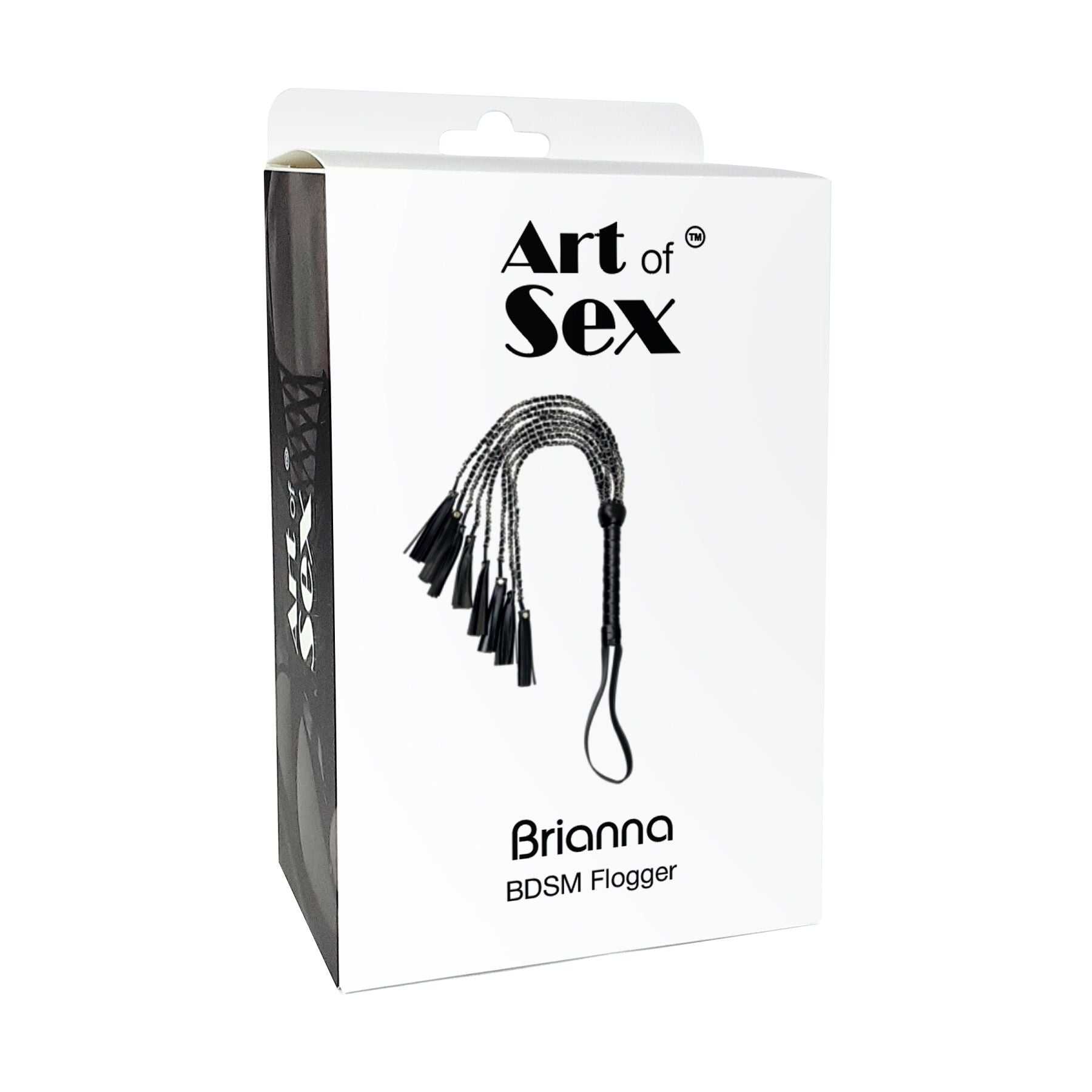Art of Sex (Україна) Ажурний батіг з екошкіри Art of Sex - Brianna, колір чорний