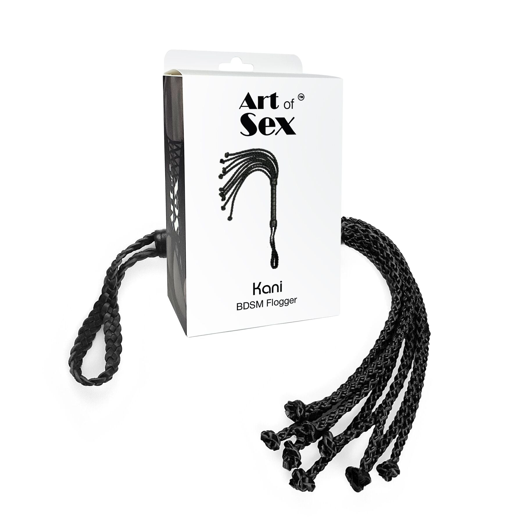 Art of Sex (Україна) Ажурний батіг Кішка з екошкіри Art of Sex - Kani, колір чорний