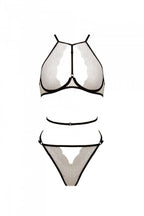 Комплект білизни Passion CHIKA SET, S/M, cream, топ, трусики