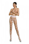 Passion (Польща) Еротичні колготки-бодістокінг Passion ECO S006 white