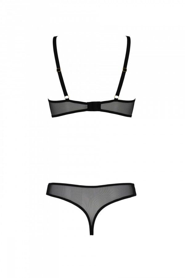Passion (Польща) Еротичне боді Passion MARINA BODY, S/M, beige, з відкритими чашками