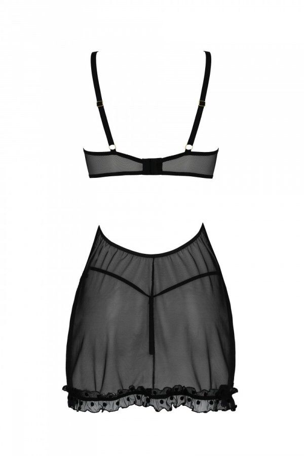 Passion (Польща) Еротичний пеньюар Passion MARINA CHEMISE, S/M, black