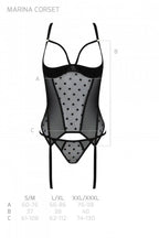 Корсет Passion MARINA CORSET,, з відкритими чашками