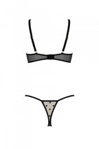 Еротичний комплект Passion MARINA SET WITH OPEN BRA,, відкриті чашки