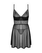 Obsessive (Польща) Еротичний комплект Obsessive Chemeris babydoll & thong M/L, пеньюар та стрінги
