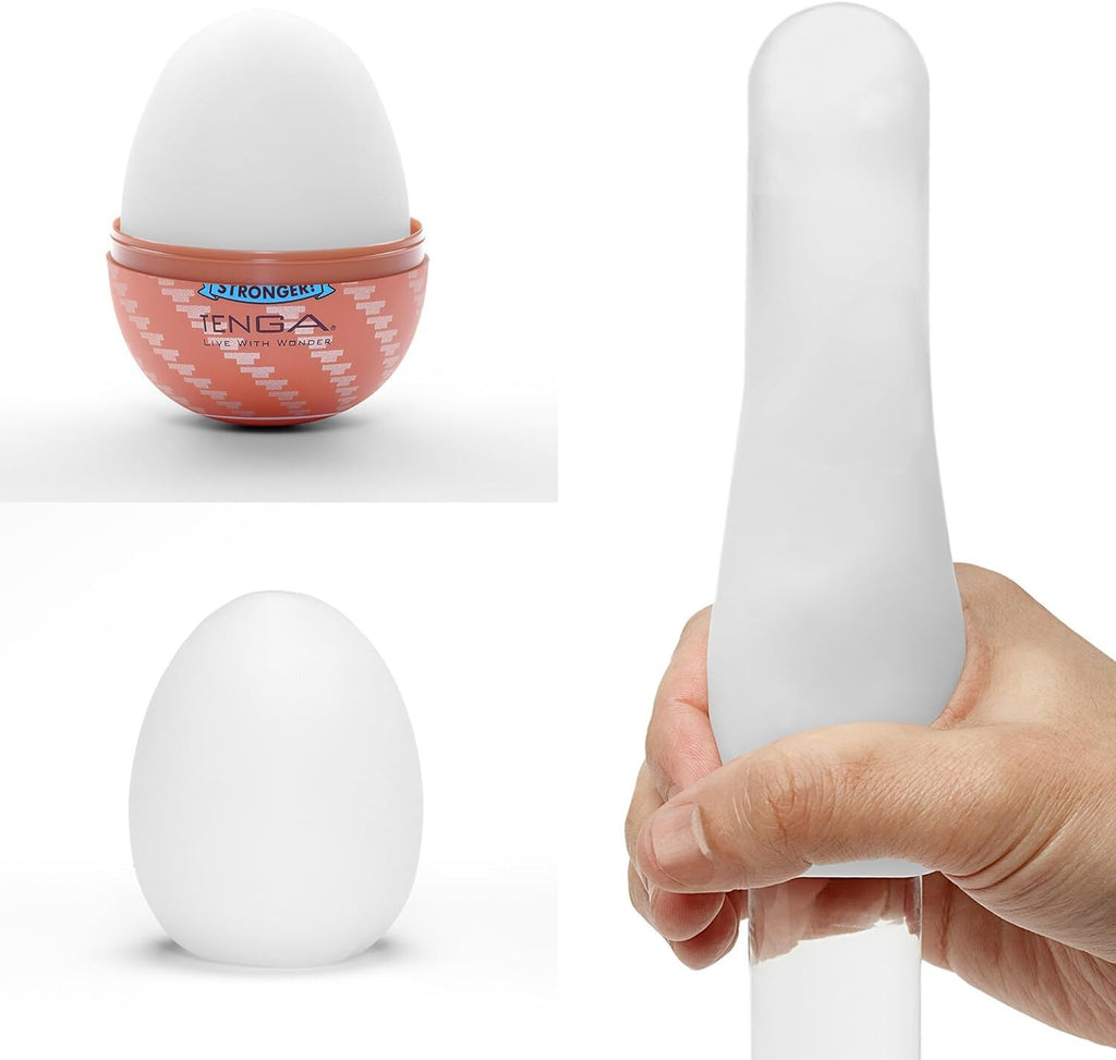 Tenga (Япония) Набір мастурбаторів-яєць Tenga Egg Hard Boilded II Pack (6 яєць), щільний TPE, опукла текстура