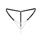 Сексуальні трусики з ланцюжком та підвіскою Art of Sex - KISS panties XS-M, колі
