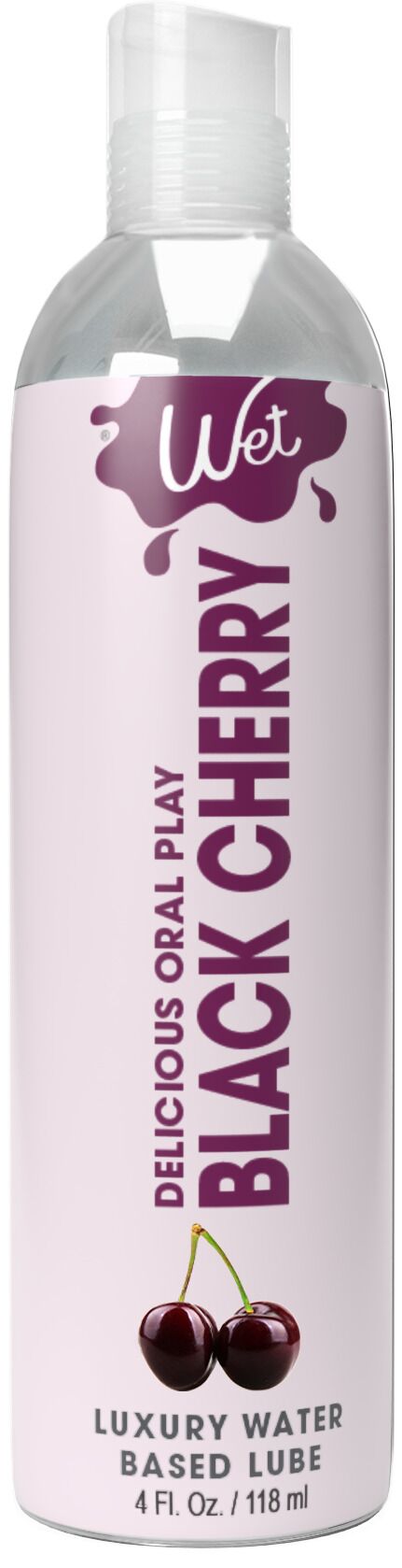 Wet (США) Лубрикант на водній основі Wet Oral Play Black Cherry (118 мл), їстівний, без цукру