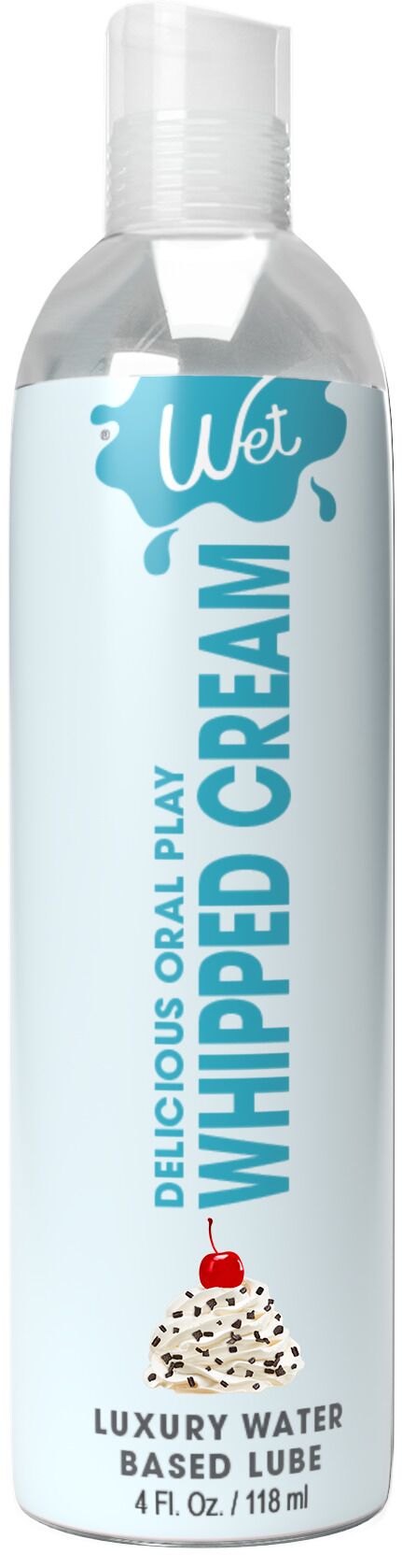 Wet (США) Лубрикант на водній основі Wet Oral Play Whipped Cream (118 мл), їстівний, без цукру