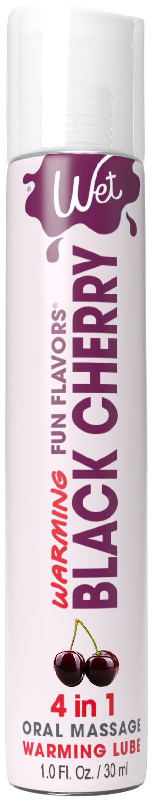 Wet (США) Зігрівальний лубрикант на водній основі Wet Warming Black Cherry 4 in 1, без цукру (30 мл)