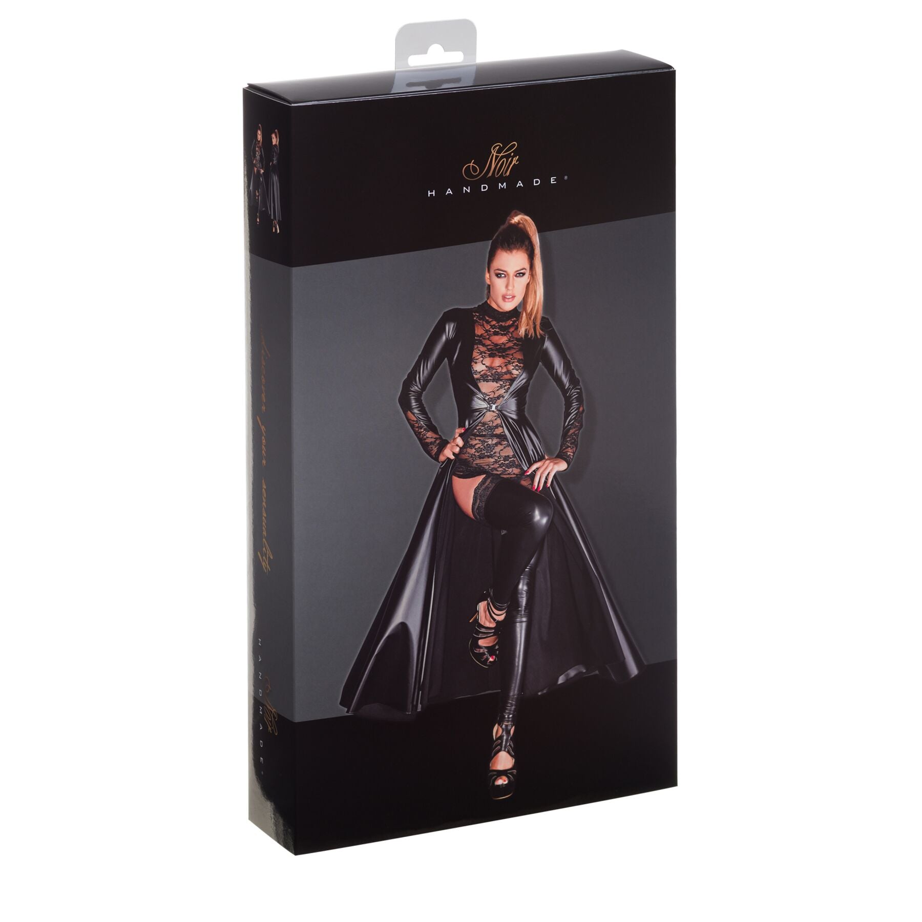 Noir Handmade (Польща) Сукня-плащ з мокрим ефектом Noir Handmade F128C Powerwetlook gown coat, M