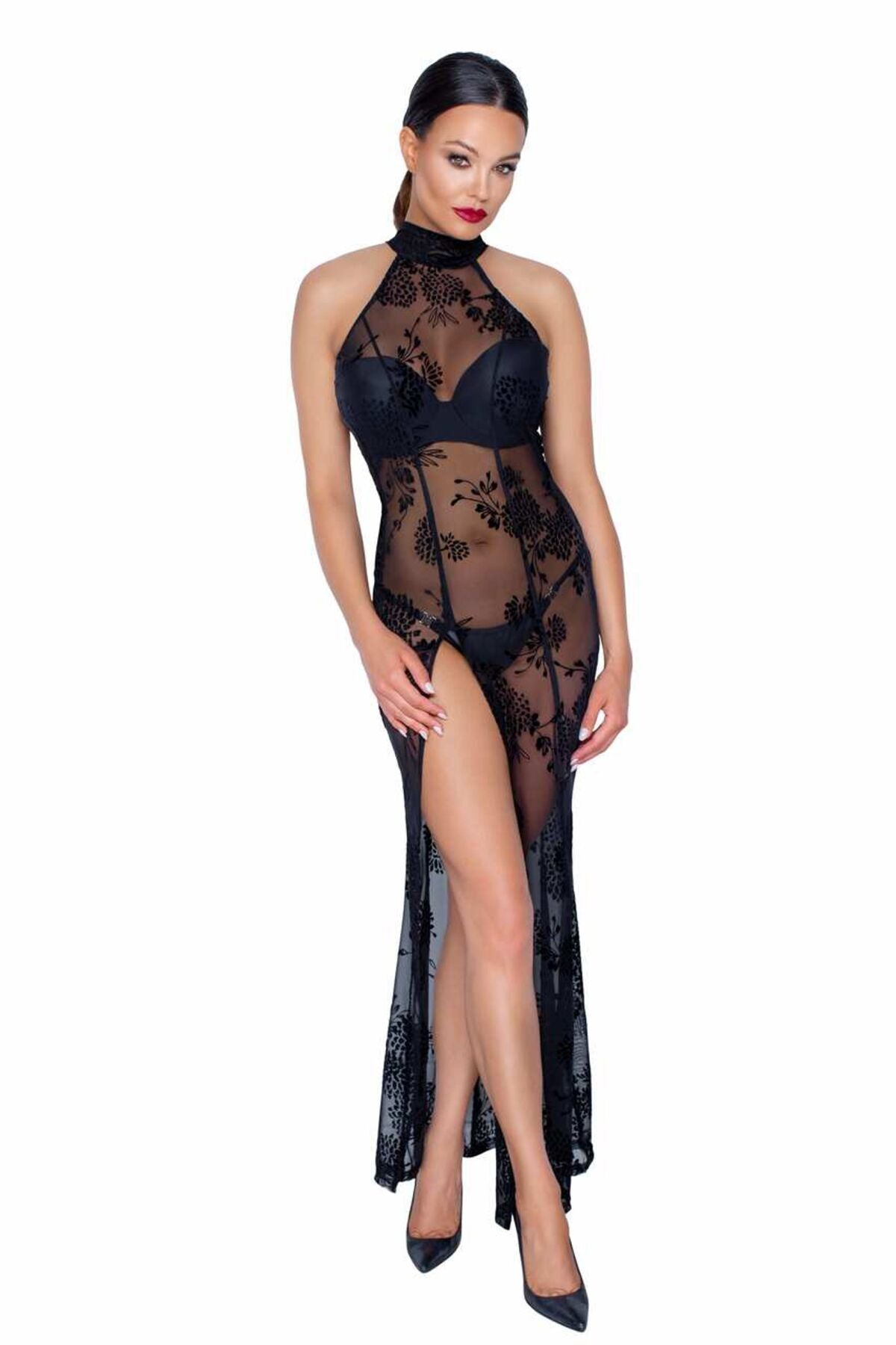 Noir Handmade (Польща) Довга сітчаста сукня Noir Handmade F239 Long tulle dress, S