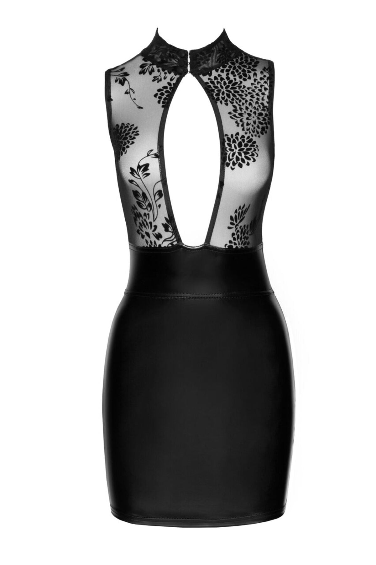 Noir Handmade (Польща) Сукня Noir Handmade F241 Short dress with powerwetlook skirt and tulle top, XL