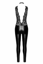 Комбінезон Noir Handmade F298 Libido, S, під латекс, мереживний верх, чокер, зні