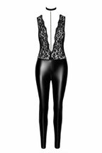 Комбінезон Noir Handmade F298 Libido, L, під латекс, мереживний верх, чокер, зні
