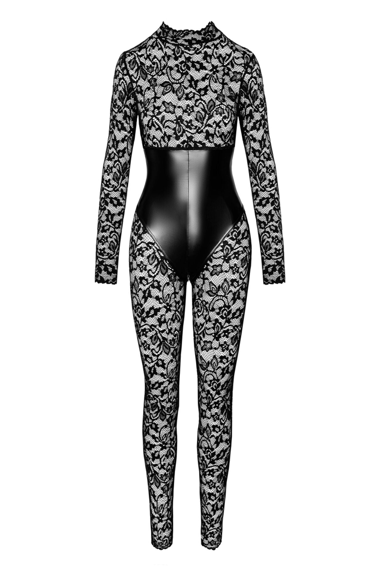 Noir Handmade (Польща) Комбінезон Noir Handmade F299 Enigma, 3XL, мереживо, довгий рукав, імітація корсета, доступ
