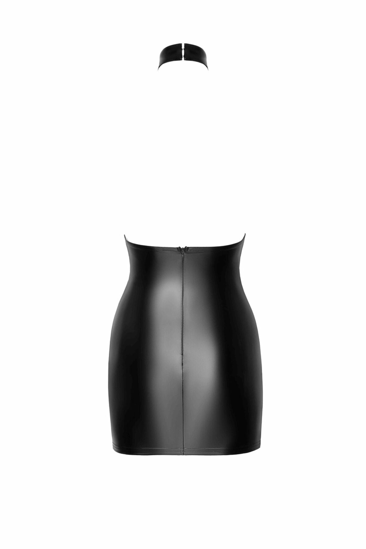 Noir Handmade (Польща) Сукня Noir Handmade F311 Eros, 3XL, black, міні, спідниця під латекс, — сітка, відкрита спина