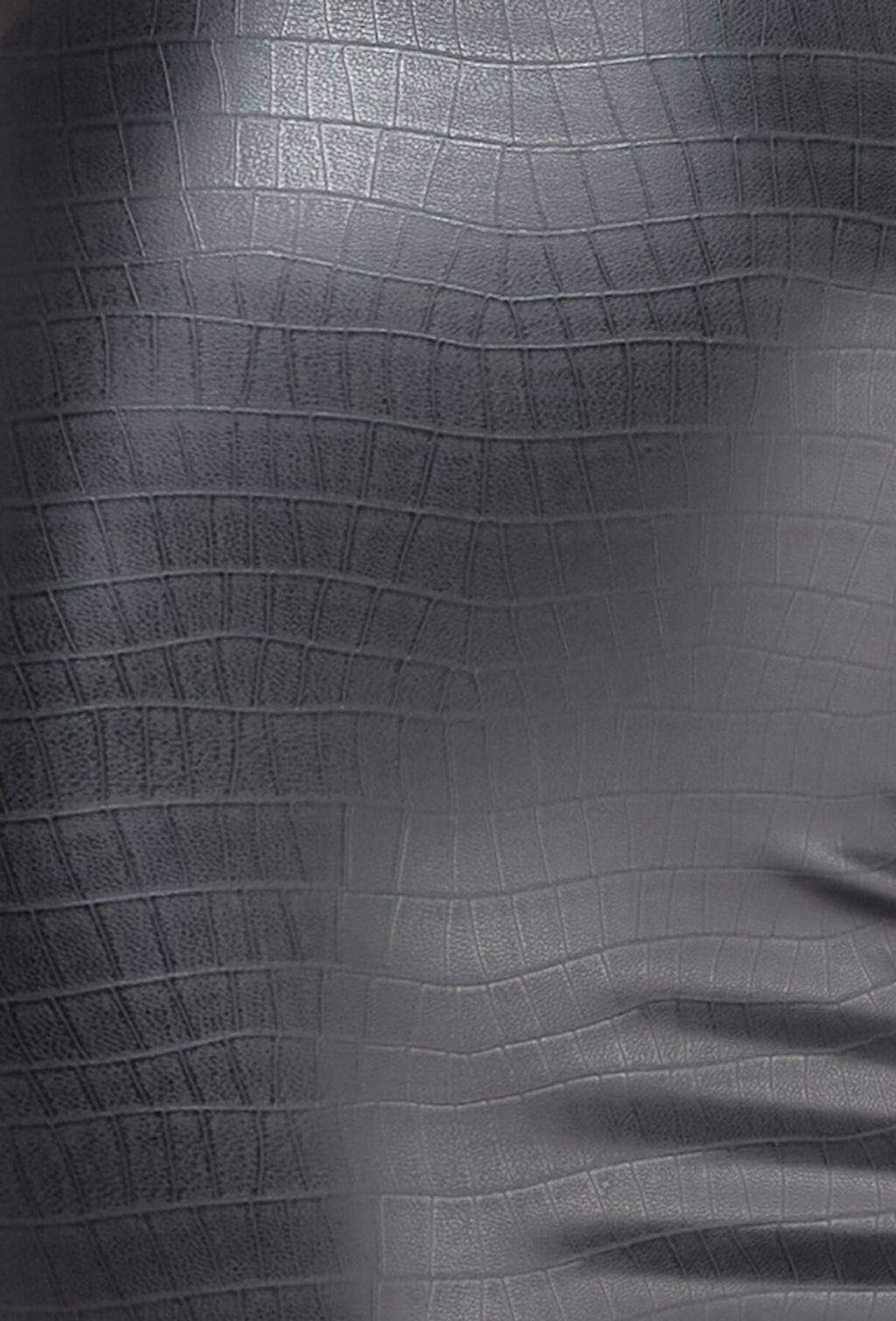 Noir Handmade (Польща) Трусики-стрінги Noir Handmade P012 Wild, 3XL, під латекс, крокодиловий принт, застібки з боків