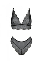 Комплект Passion AMBERLY SET black, L/XL, бралет і трусики бразиліана