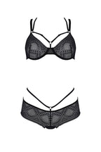 Комплект Passion DROSERA BIKINI black, L/XL, бюстгальтер і трусики-кюлоти