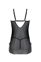 Пеньюар Passion DROSERA CHEMISE, мереживний ліф зі стрепами, трусики в комплекті