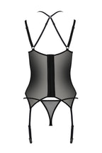 Корсет Passion DROSERA CORSET, з кріпленнями для панчіх, трусики в комплекті