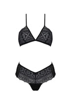 Комплект Passion KERRIA BIKINI black, L/XL, бралет і трусики-бікіні