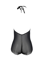 Боді Passion LEAFA BODY black, XXL/XXXL на зав'язках, м'яка чашка, низ у вигляді
