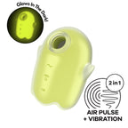 Вакуумний кліторальний стимулятор з вібрацією Satisfyer Glowing Ghost, світиться в темряві