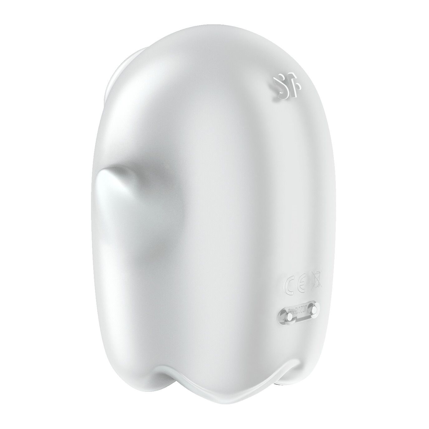 Вакуумний кліторальний стимулятор з вібрацією Satisfyer Glowing Ghost White, сві