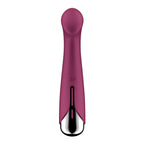 Вібратор з ротацією Satisfyer Spinning G-Spot 1 Red, плоский майданчик для стимуляції точки G